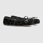 Women’s GG crystal Gucci Horsebit ballet flat